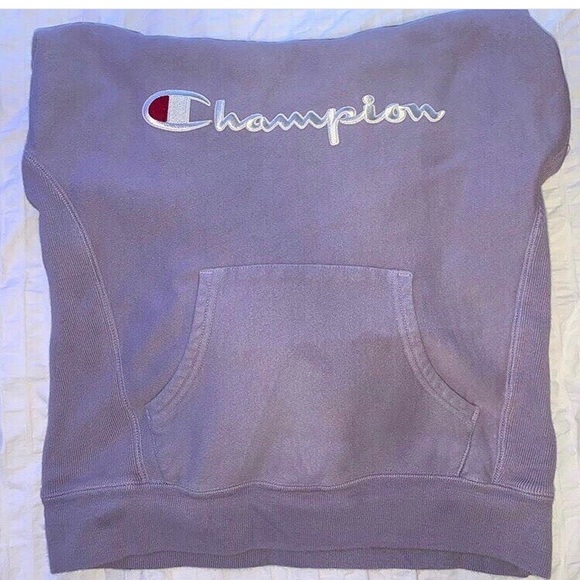 Champion Purple Pullover Hoodie - Picture 2 of 6